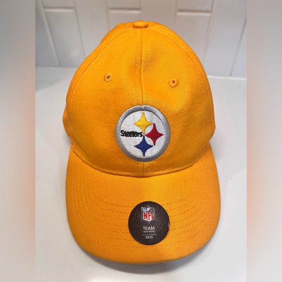 Pittsburgh Steelers Baseball Cap Hat Child NFL Football Yellow Gold - Picture 2 of 6